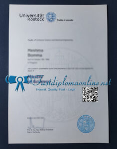 University of Rostock diploma