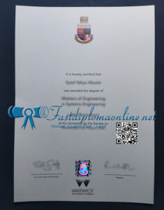 University of Warwick diploma