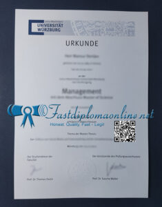 University of Würzburg diploma