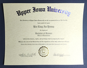 Upper Iowa University diploma