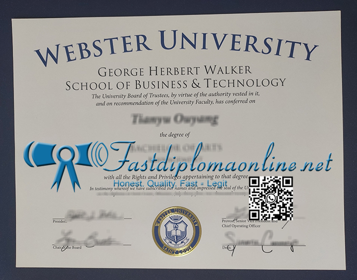 Webster University degree