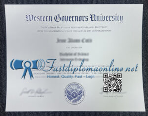 Western Governors University diploma