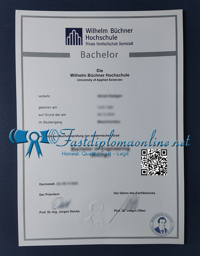 Wilhelm Büchner Hochschule diploma