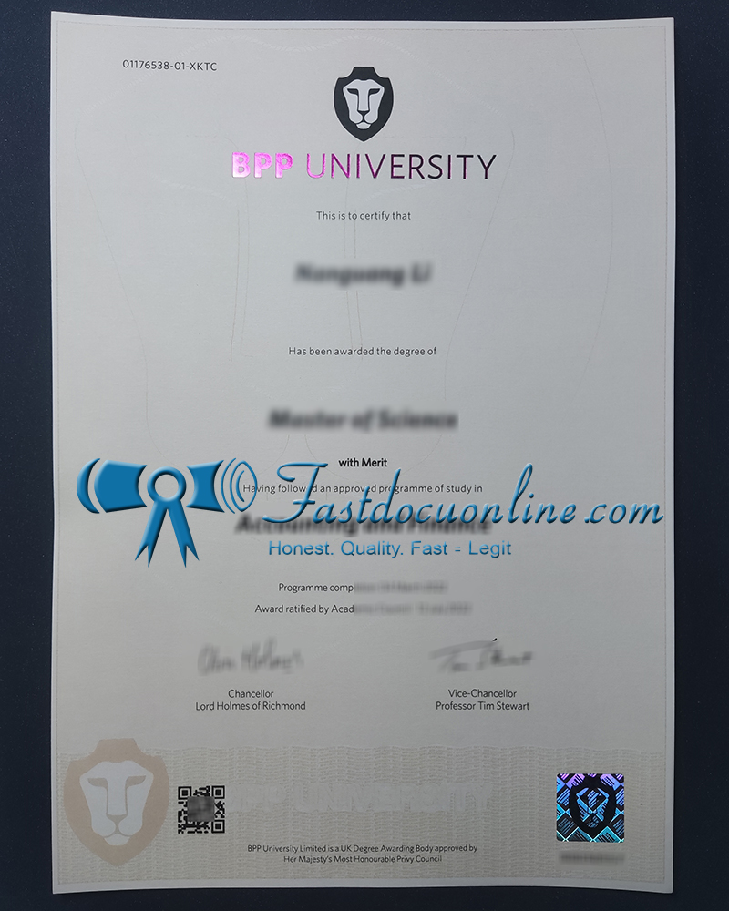 BPP University diploma