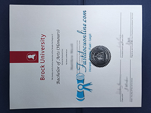 Brock University diploma