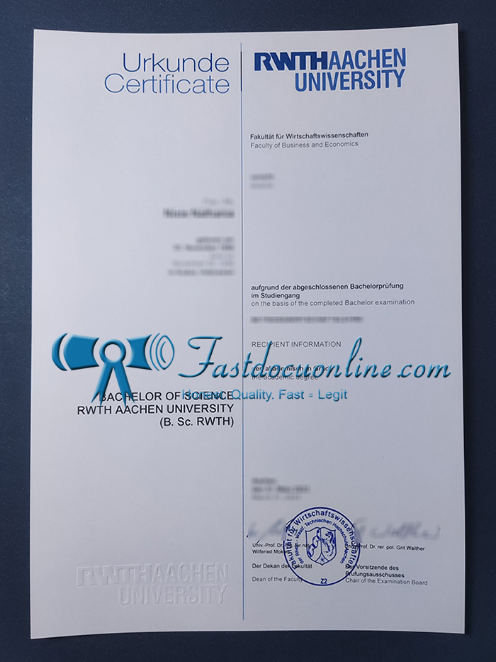 RWTH Aachen University degree